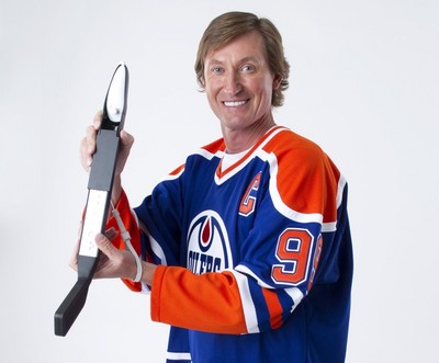 Wayne Gretzky y su stick en NHL Slapshot