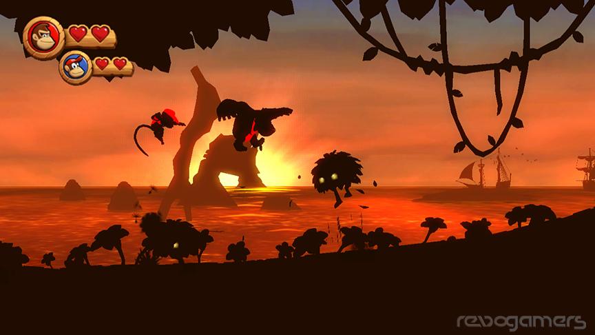 donkey kong sunset shore wii revogamers